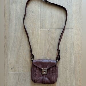 Cole Haan Brown Leather Crossbody Bag